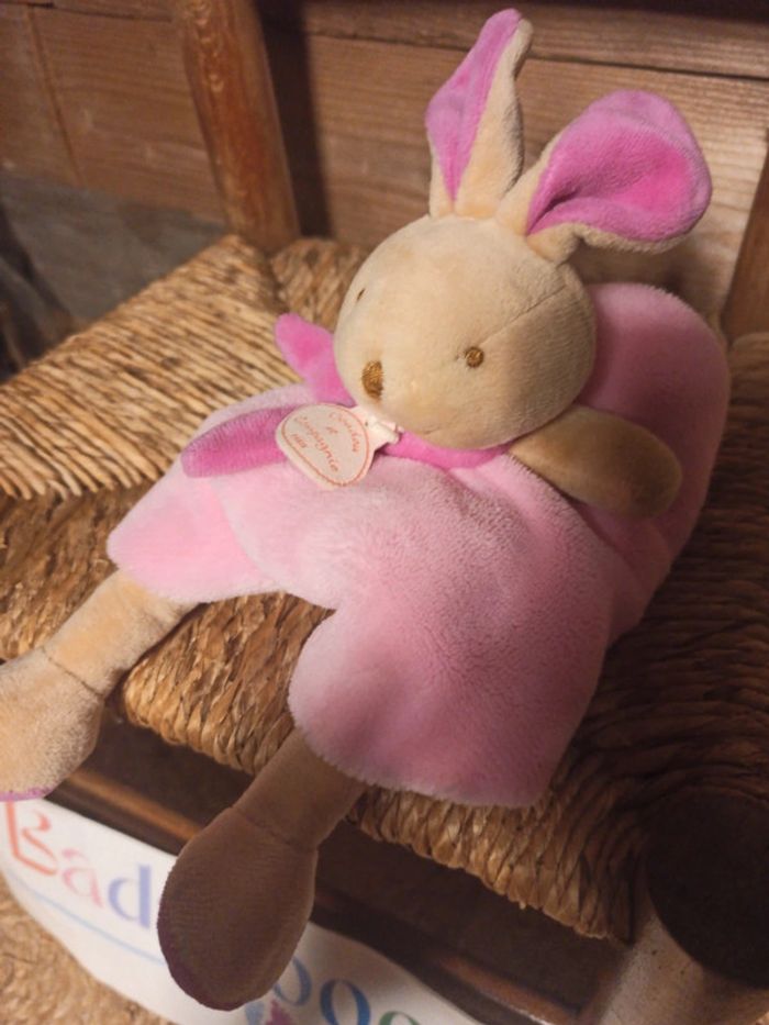 Doudou lapin rose graffitis doudou et compagnie tbe - photo numéro 5