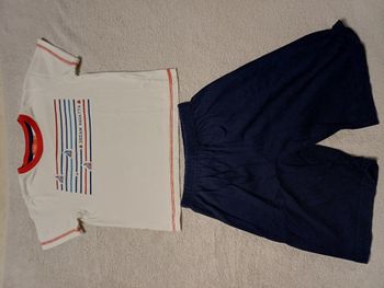 Pyjamas pyja-short Tissaia 5 ans (réf perso V103)(familleac72)