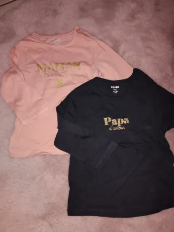 Lot de 2 t-shirts