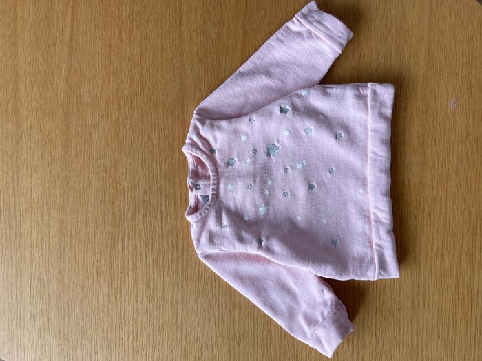 Sweat Petit bateau rose 12 mois - photo numéro 2