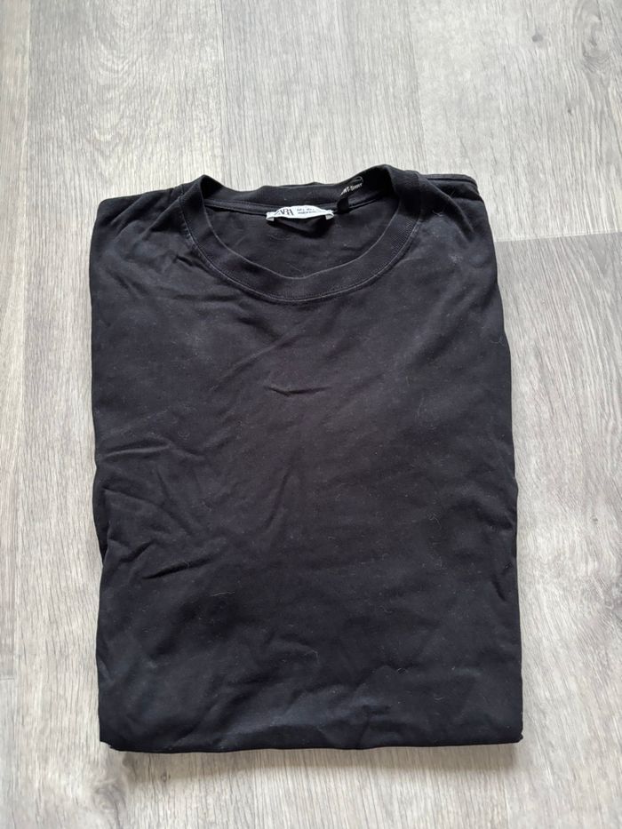 T-shirt noir basique – Taille L - photo numéro 4