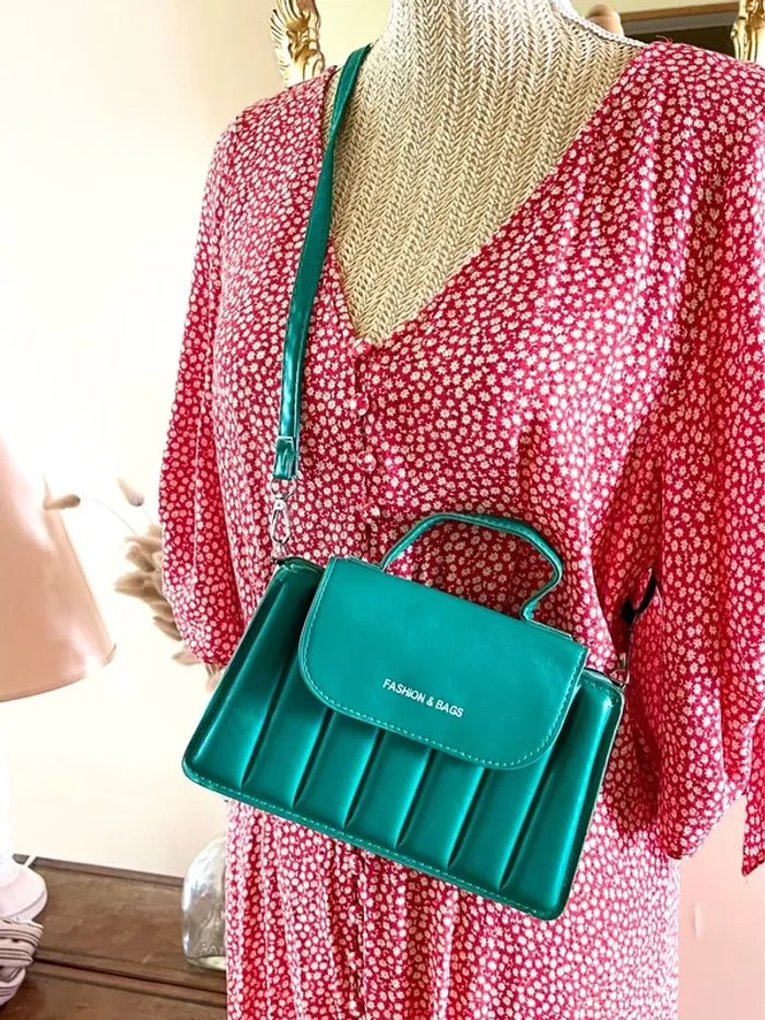 Sac à Main Trendy Vert Émeraude - Fashion & Bag - photo numéro 4