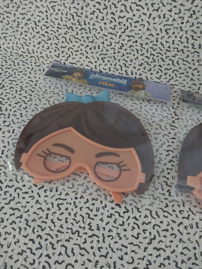 Masques Playmobil Le Film – Lot de 2 – Neufs