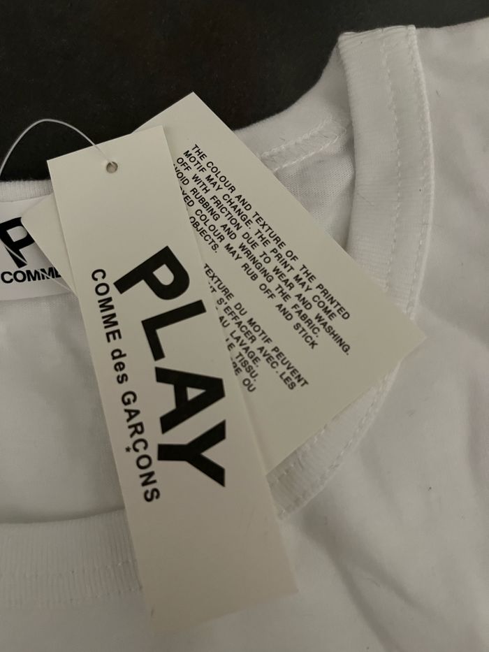 t-shirt comme des garçons blanc - photo numéro 4