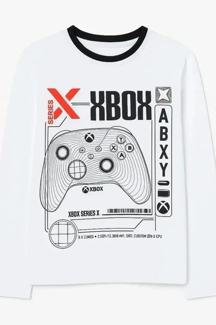 T-shirt manches longues xbox série x garçon 12 ans 🎮 - photo numéro 2