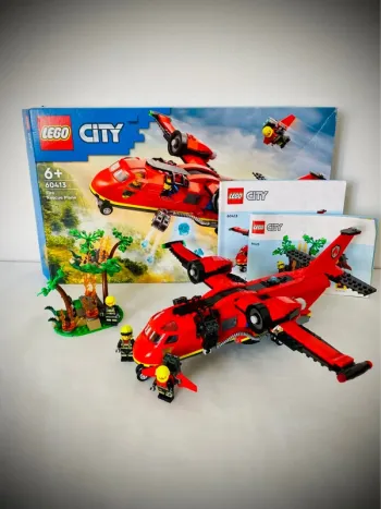 LEGO City 60413 - L’Avion de Sauvetage Des Pompiers - Complet avec Boîte et Notice
