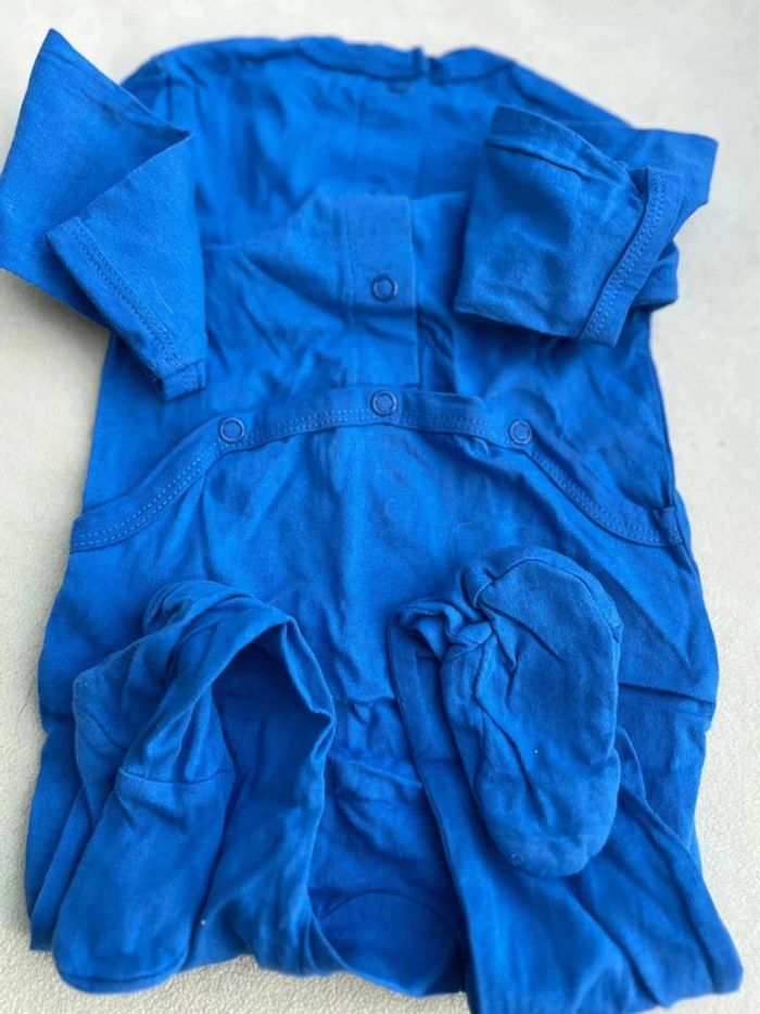 Pyjama été 6 mois bleu Kiabi - photo numéro 2