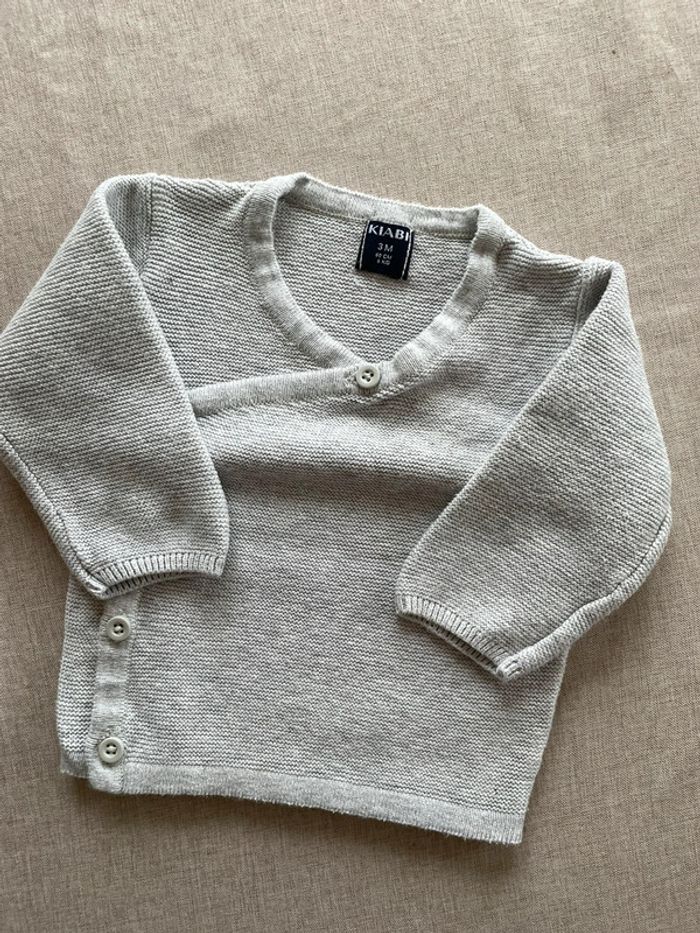 Gilet croisé 3 mois - Mixte - photo numéro 2