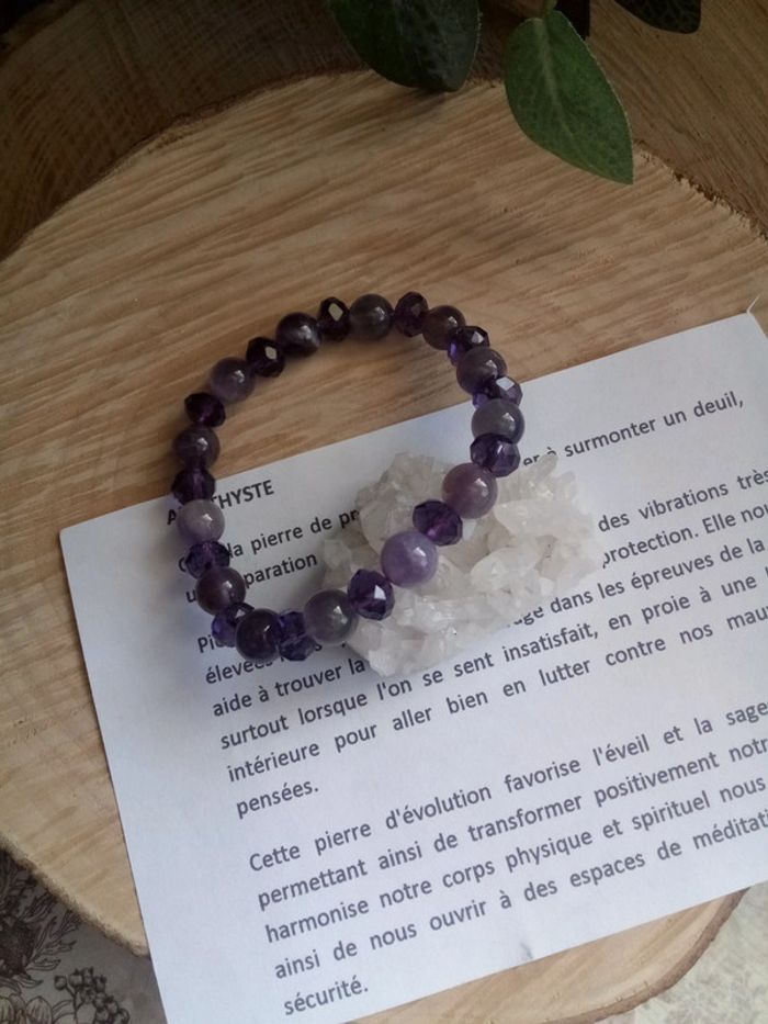 Bracelet en améthyste - photo numéro 3