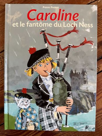 Livre vintage Pierre Probst Caroline et le fantôme monstre du loch Ness