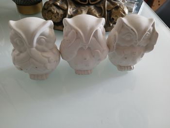 DECORATION CHOUETTE BLANCHES