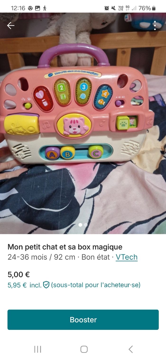 Mon petit chat et sa boîte magique vtech