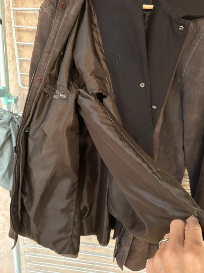 Manteau homme croûte de porc - photo numéro 7