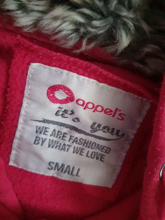 Gilet Sweat a Capuche Rose Fushia - photo numéro 3