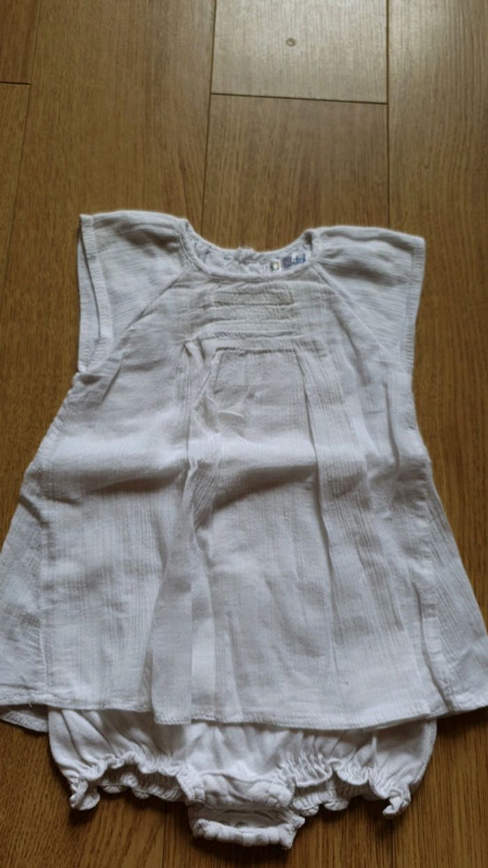 Robe combinaison blanche kitchoun 3 mois
