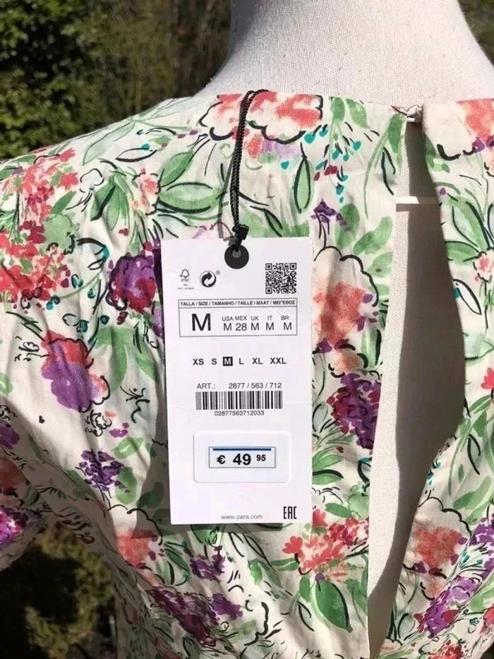 Robe Zara imprimée neuve taille M - photo numéro 7
