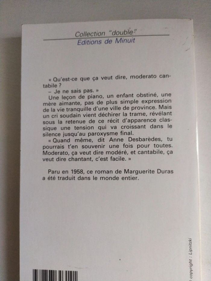 Moderato Cantabile de Marguerite Duras - photo numéro 2