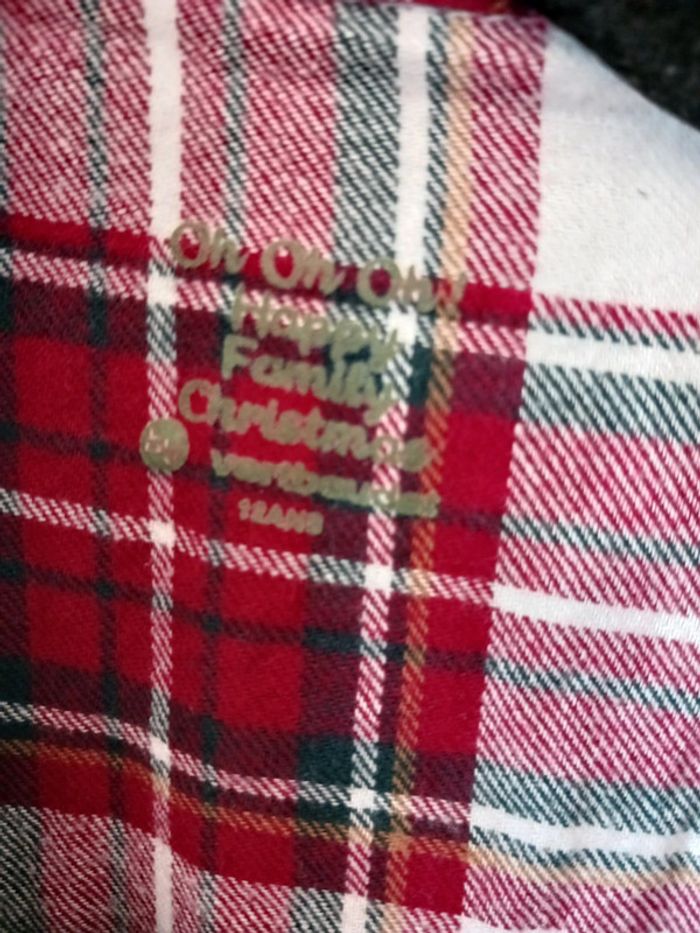 Ensemble pyjama à carreaux taille 12 ans - photo numéro 3