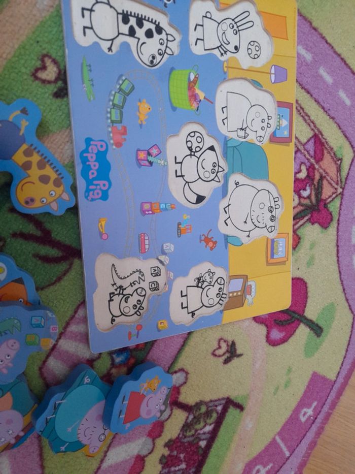 Puzzle en bois peppa pig - photo numéro 7