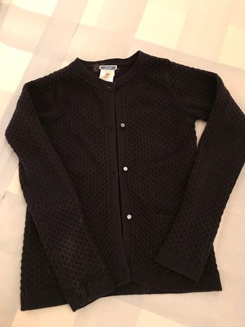 Gilet manches longues marine pour fille 8 Ans