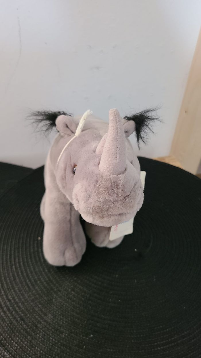 peluche rhinoceros nature planet doudou rhino - photo numéro 2