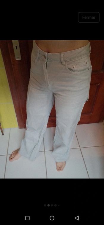 Pantalon large femme vert clair Pimkie