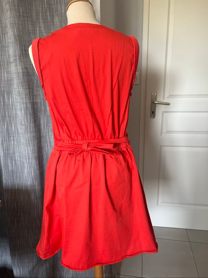 Robe Naf Naf taille 42 couleur saumon orangé - photo numéro 2