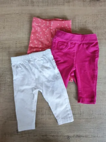3 leggings 3 mois