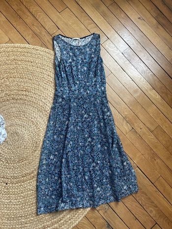 Robe longue bleue