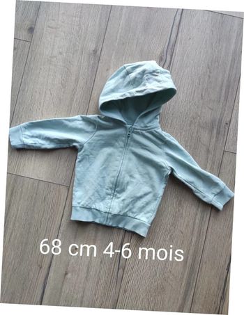 Veste à capuche zippé H&M 4-6 mois 68cm