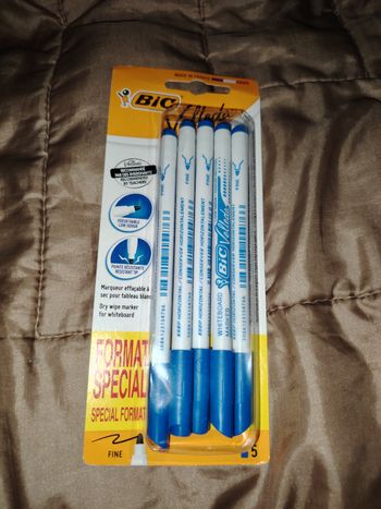 Lot  5 velleda bic bleu