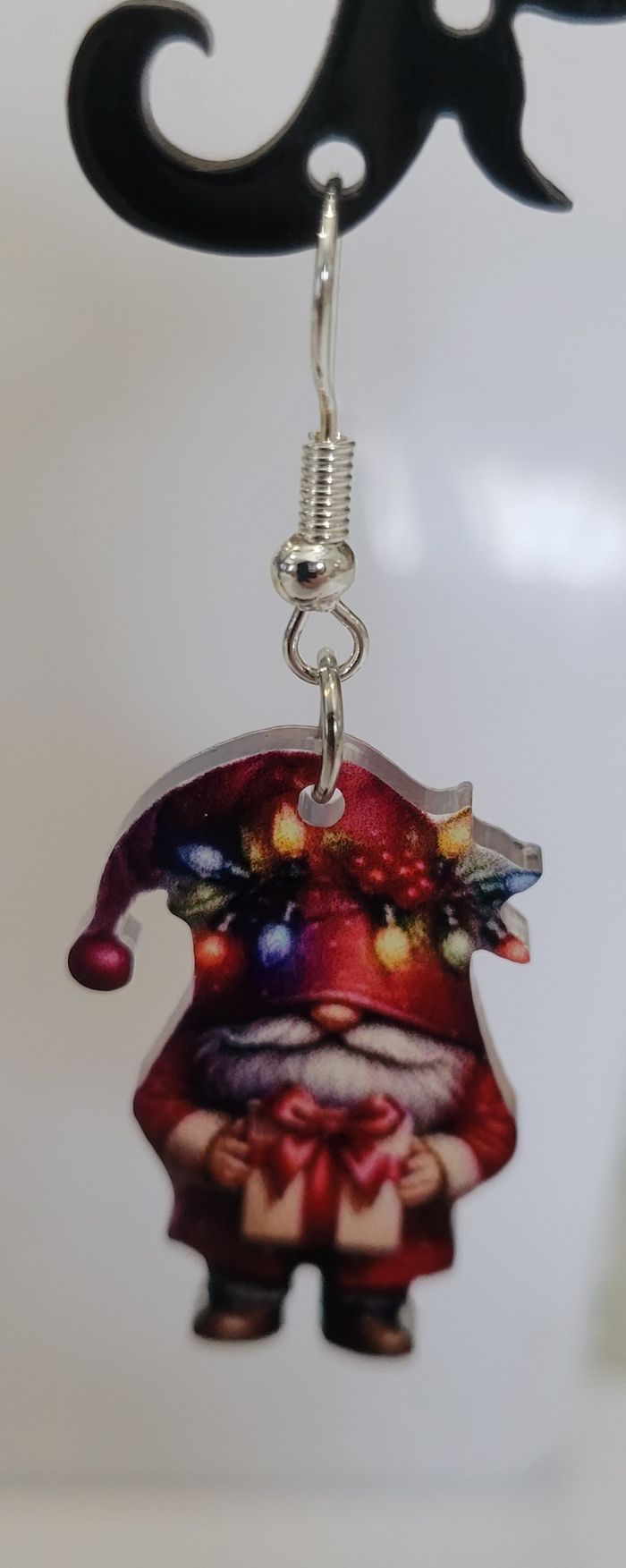 BOUCLES D'OREILLES GNOME NOEL ! NEUVE ! MODELE 5 - photo numéro 2