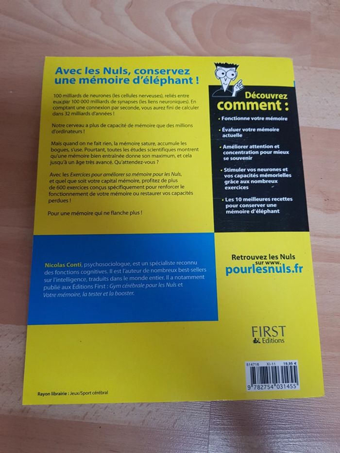 Livre les nuls pour la memoire - photo numéro 2