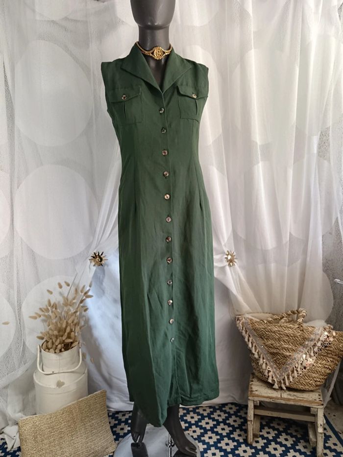 Tara Jarmon | Robe printanière verte | t. 36