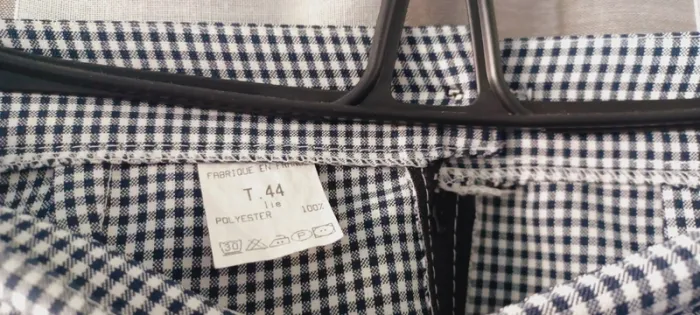 Ensemble tailleur jupe femme à carreaux - photo numéro 9