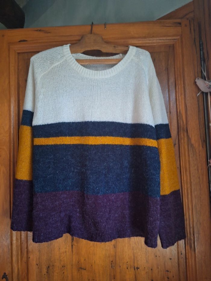 Pull vintage avec sublimes couleurs - photo numéro 2