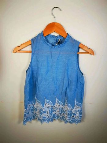 C34 blouse bleu stradivarius S