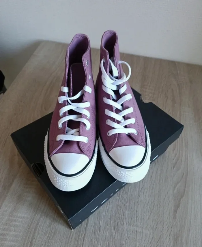 Baskets converse a plateforme - photo numéro 8
