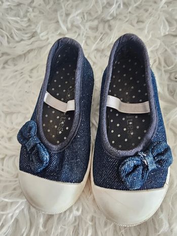 Ballerines bleu pailleté taille 23