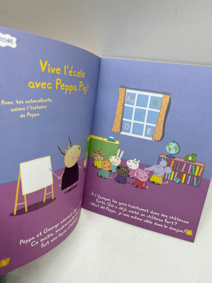 livre d’activité Magazine Peppa Pig  Thème la rentrée avec ses 100 autocollants  Neuf - photo numéro 4