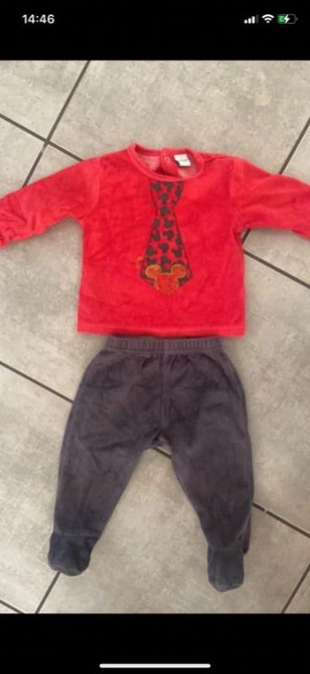 Pyjama mickey 2 pièces 9 mois