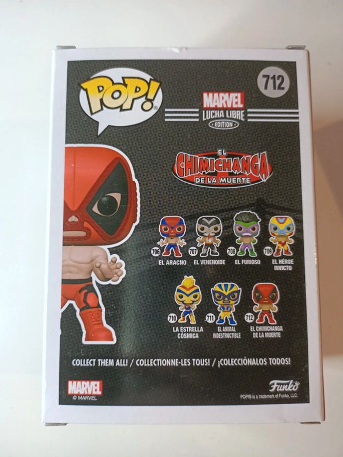 Lot de 3 Funko pop Marvel lucha libre 707 el venenoide
709 el hero Invicto
712 el chimichanga - photo numéro 7
