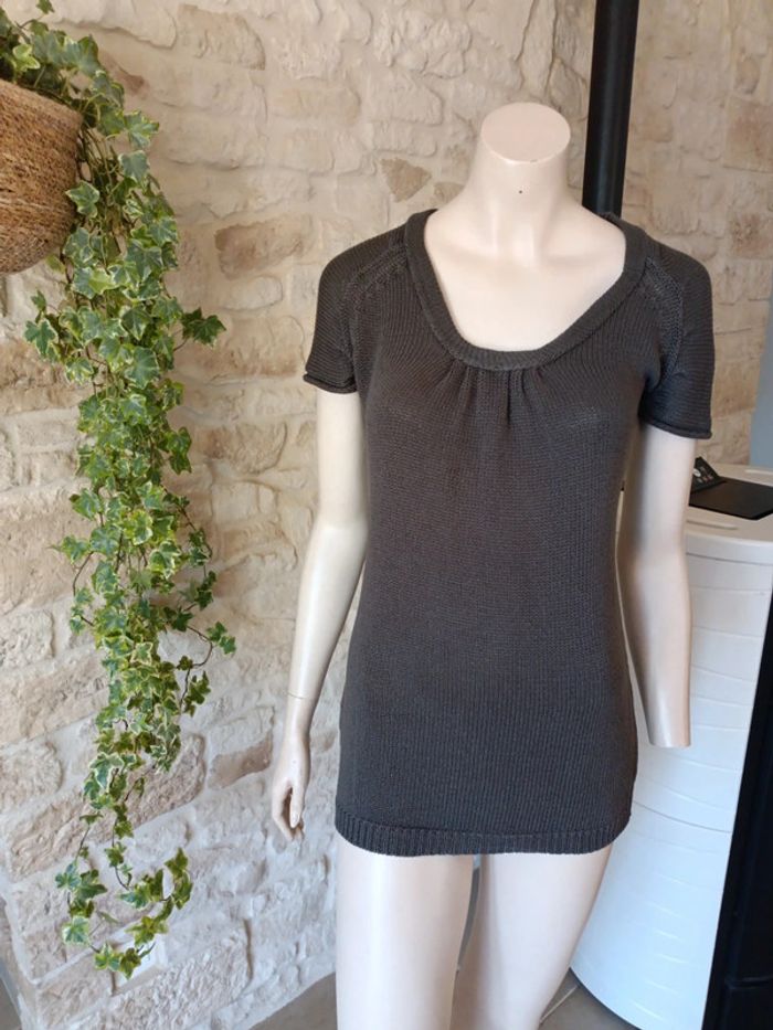 Haut, tee shirt en maille femme taille M Promod - photo numéro 2