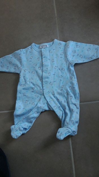 Pyjama/dors bien tex bleu naissance