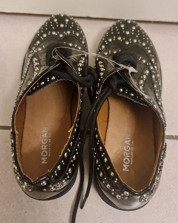 Derbies Morgan vernis noires neuve taille 36 - photo numéro 5