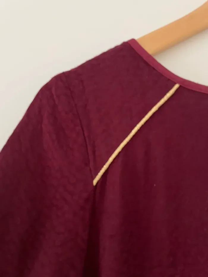 Robe bordeaux Sezane taille S - photo numéro 3