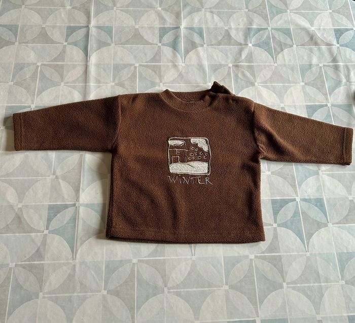 Pull garçon - taille 18 mois - Coloquinte et pâtisson - neuf