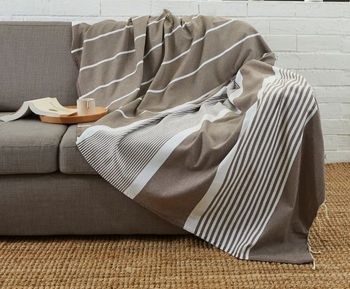 Fouta jetée de canapé jetée de lit