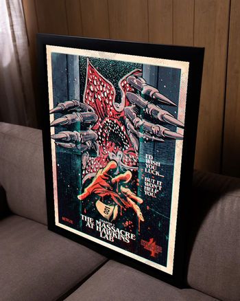 Poster Stranger Things - The Massacre at Hawkins Lab - Saison 4
