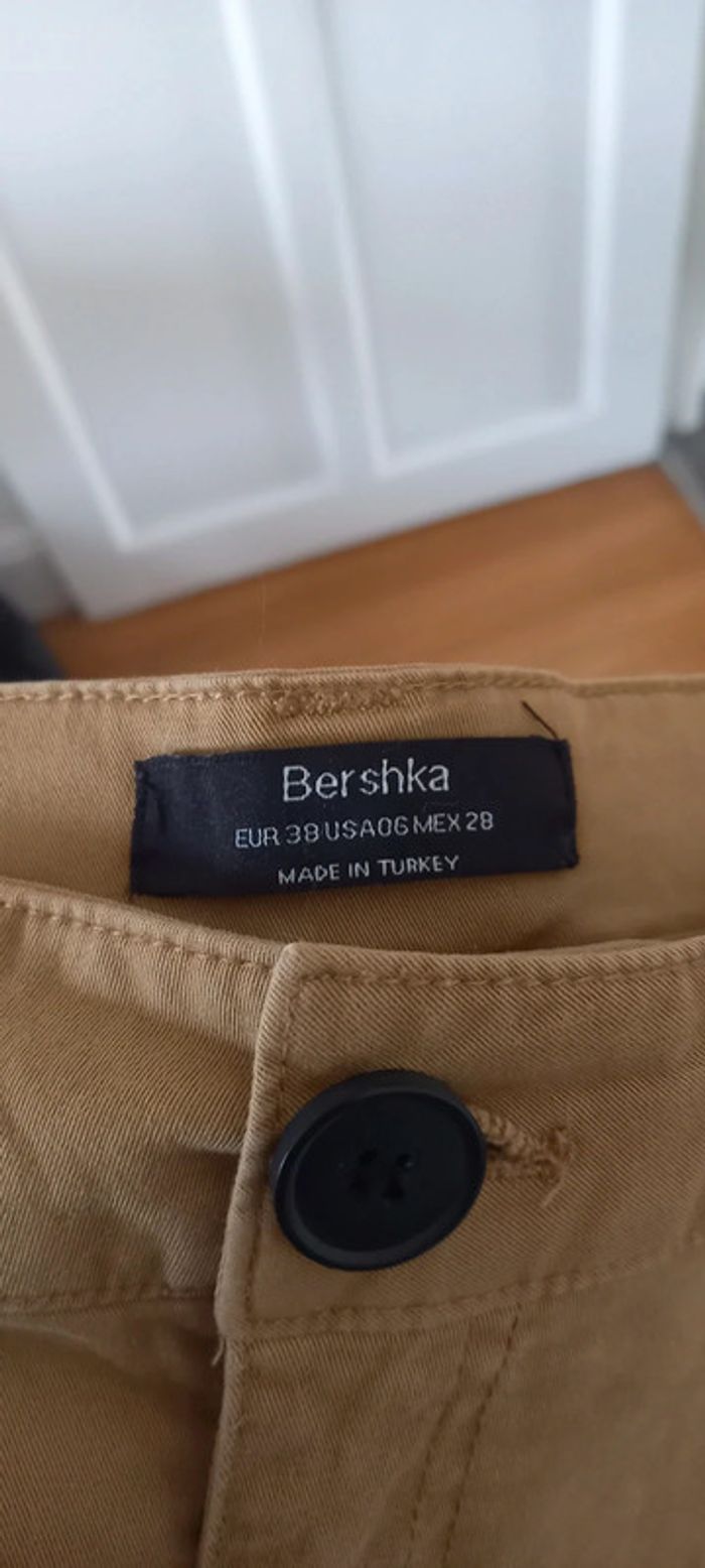 Pantalon droit beige bershka 38 - photo numéro 5